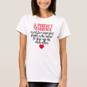 T-shirt A Perfect Marriage (Devant)