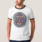 T-shirt à pignon psychédélique à pignon (Devant)