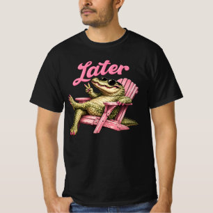 T-shirt À plus tard professeur été alligator dernier jour
