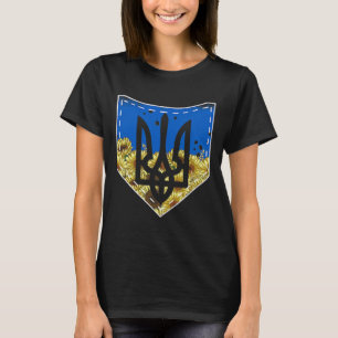 T-shirt à poche avec drapeau ukrainien et tourneso