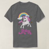 T-shirt A Pour Adley Adley Rainbow Unicorn (Design devant)