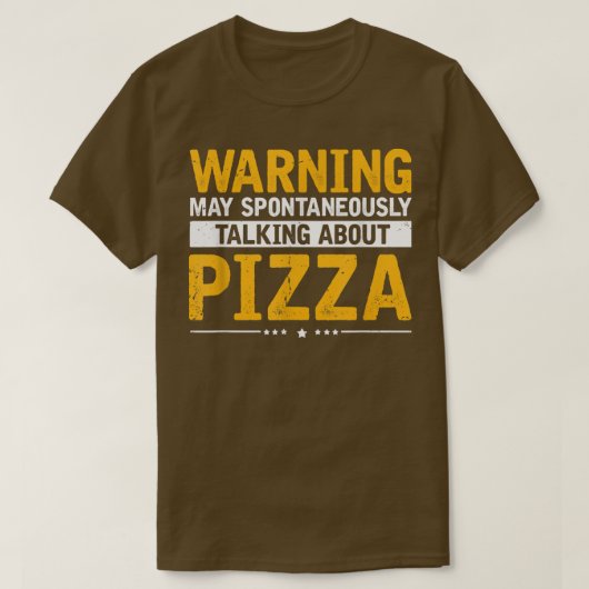 T-shirt À Propos De Pizza, Drôle Pizza Fast Food Lover S (Design devant)