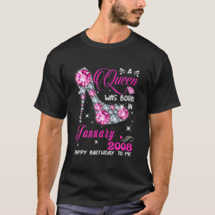 T-shirt A Queen Was Born En janvier 2008 High Heel 14Th Bi
