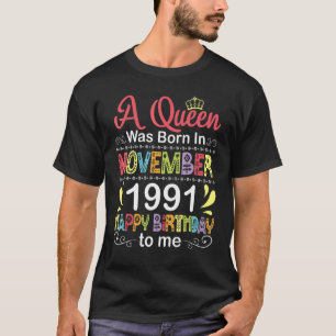 T-shirt A Queen Was Born En novembre 1991