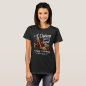 T-shirt A Queen Was Born In August Leopard High Heels Love (Devant entier)