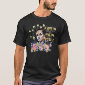 T-shirt A Queen Will Always Turn Pain Into Power Black Pri (Devant)
