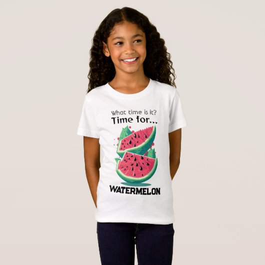 T-Shirt À quelle heure est-il ? L'heure de la pastèque (Devant entier)