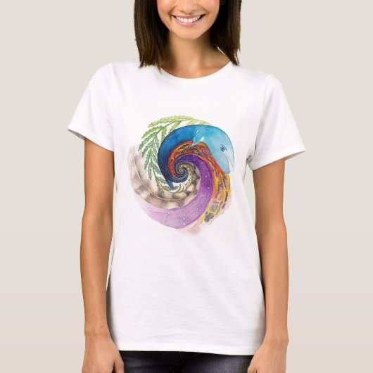 T-shirt A.R.T. Senses Swirl Femme T-Shirt, Son Im Sacré (Devant)