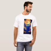 T-shirt à relevé de qualité Omrani Moon (Devant entier)
