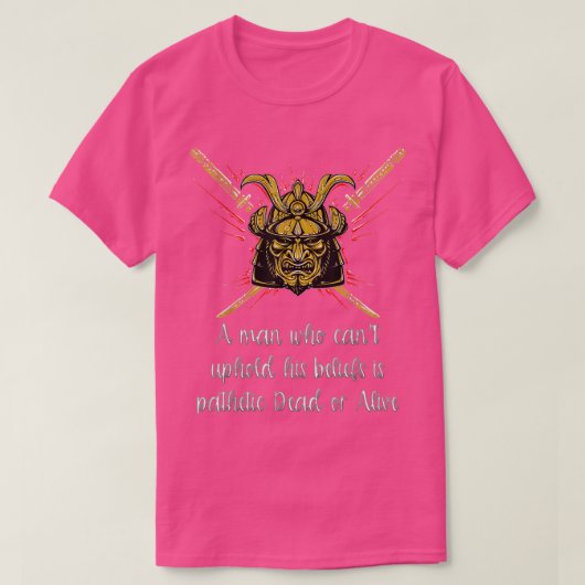 T-shirt A Samurai , Living the Samurai Life  (Design devant)