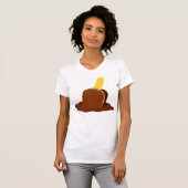 T-Shirt à sicle de chocolat fondu (Devant entier)