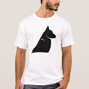 T-shirt à silhouette de chien de berger allemand m