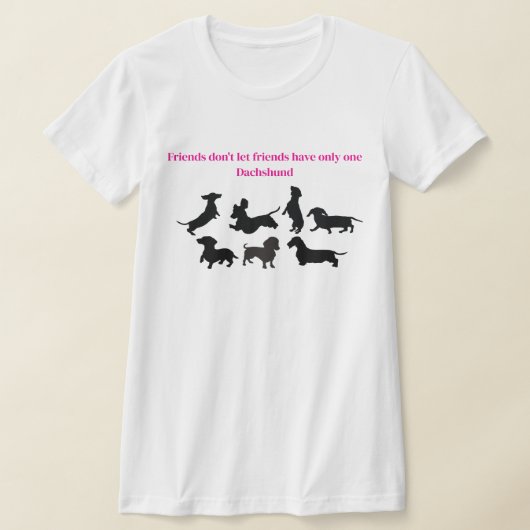 T-shirt à silhouette de teckel (Poser)