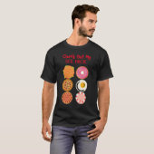 T-shirt à six pack amusant (Devant entier)