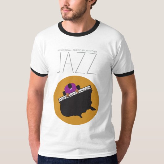 T-Shirt à sonnette de base pour hommes AmeriJazz (Devant)