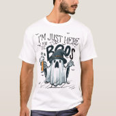 T-shirt A spider, bats, and a ghost chillin’ with a beer (Devant)