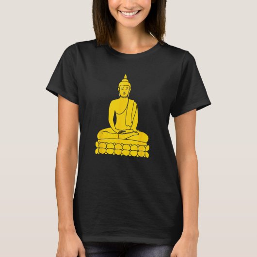 T-shirt A statue of Buddha (Devant)
