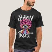 T-shirt A striking Surreal Brain and Eye streetwear design (Devant)