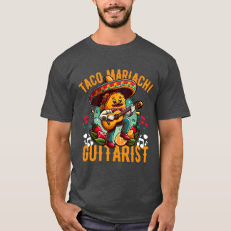 T-shirt A taco playing the guitar in a mariachi band funny