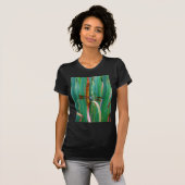 T-shirt A teal Eyed Dragonfly with cattails (Devant entier)