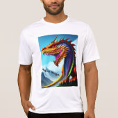 T-shirt à tête de dragon magique (Devant)