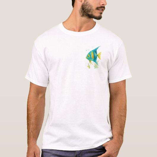 T-shirt à thème marin - Poisson ange (Devant)