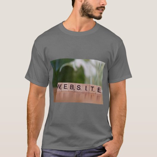 T-Shirt à thème numérique moderne « Mode site Web (Devant)