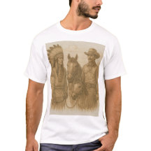 T-shirt à thème occidental