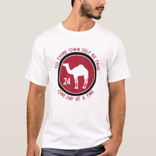 T-shirt À toi-même être vrai - Logo rouge et noir