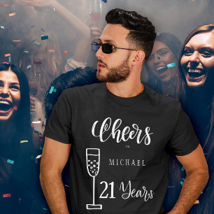 T-shirt À tous les âges hommes années typographie annivers