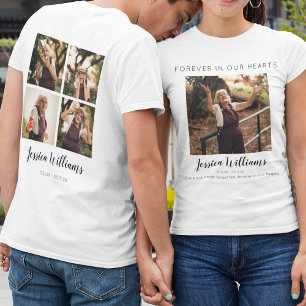 T-shirt À Tout Jamais Dans Nos Cœurs 5 Photos en Collage
