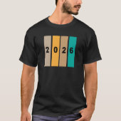 T-shirt à typographie du Nouvel An 2026 Gras (Devant)