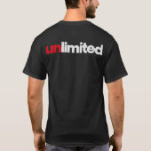 T-Shirt à typographie illimitée (Dos)