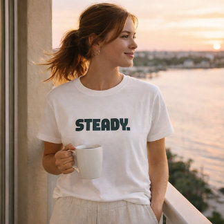 T-Shirt à typographie minimale stable