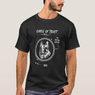 T-shirt A Un Petit Cercle De Confiance Animal Berger Allem