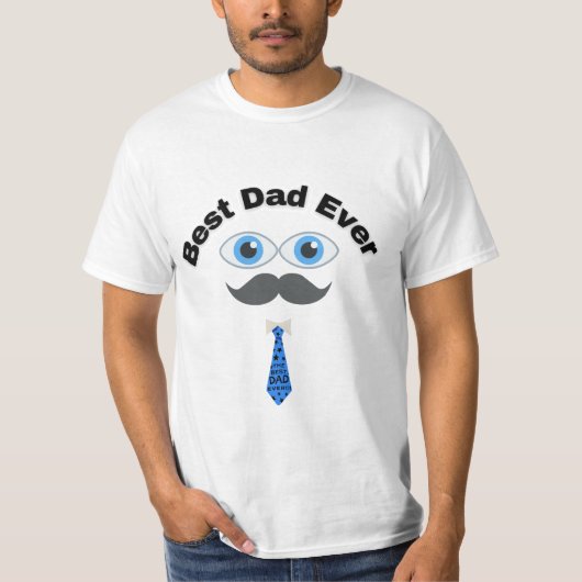 T-shirt à valeur masculine Meilleur papa (Devant)