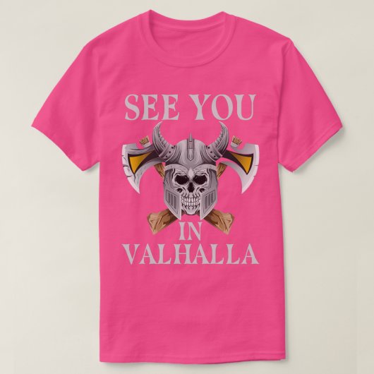 T-shirt À Valhalla Viking (Design devant)