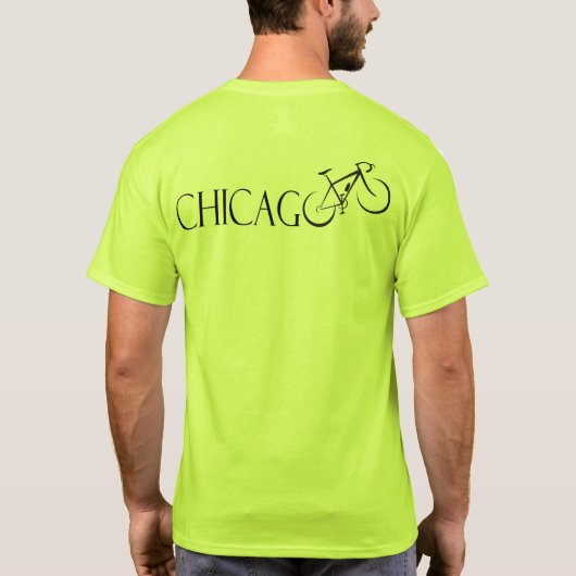 T-shirt à vélo Chicago (Dos)
