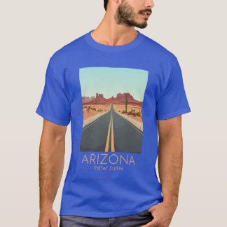 T-shirt A Vintage Travel Illustration of Arizona United St