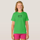 T-Shirt à Visage de Grenouille | Graphisme Minimal (Devant entier)