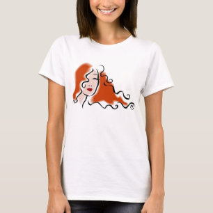 T-shirt à visage féminin