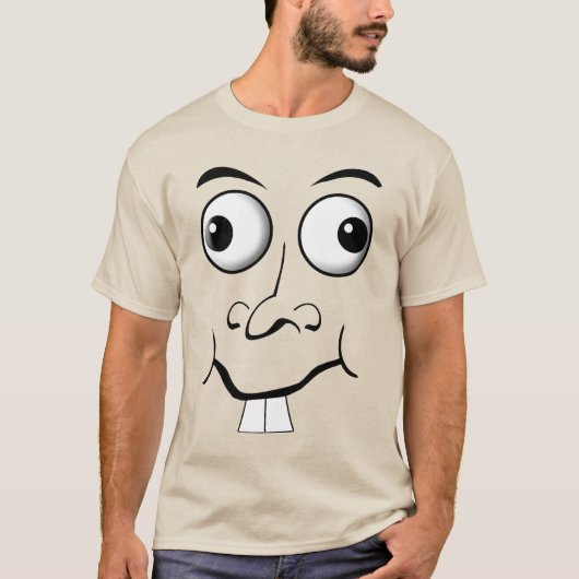 T-Shirt à visage idiot (Devant)