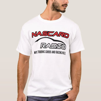 T-shirt à voie rapide NASCARD RADIO - Blanc