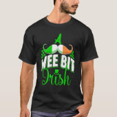T-shirt A Wee Bit Irish Shamrock Flag Snarky St Patricks D (Devant)
