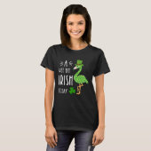 T-shirt A Wee Bit Irish Today Flamingo Leprechaun St Patty (Devant entier)