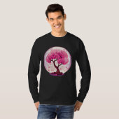 T-shirt A Work of with a Geometric Cherry Blossom Tree (Devant entier)