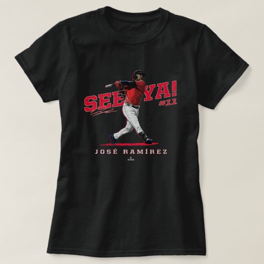 T-shirt À Ya ! Jose Ramirez Cleveland MLBPA (Design devant)