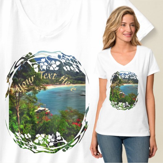 T-shirt A Yelapa View 0828 V-Cou