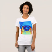 T-shirt à yeux psychédélique (Devant entier)