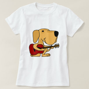 T-shirt AA labrador retriever jaune mignon jouant la